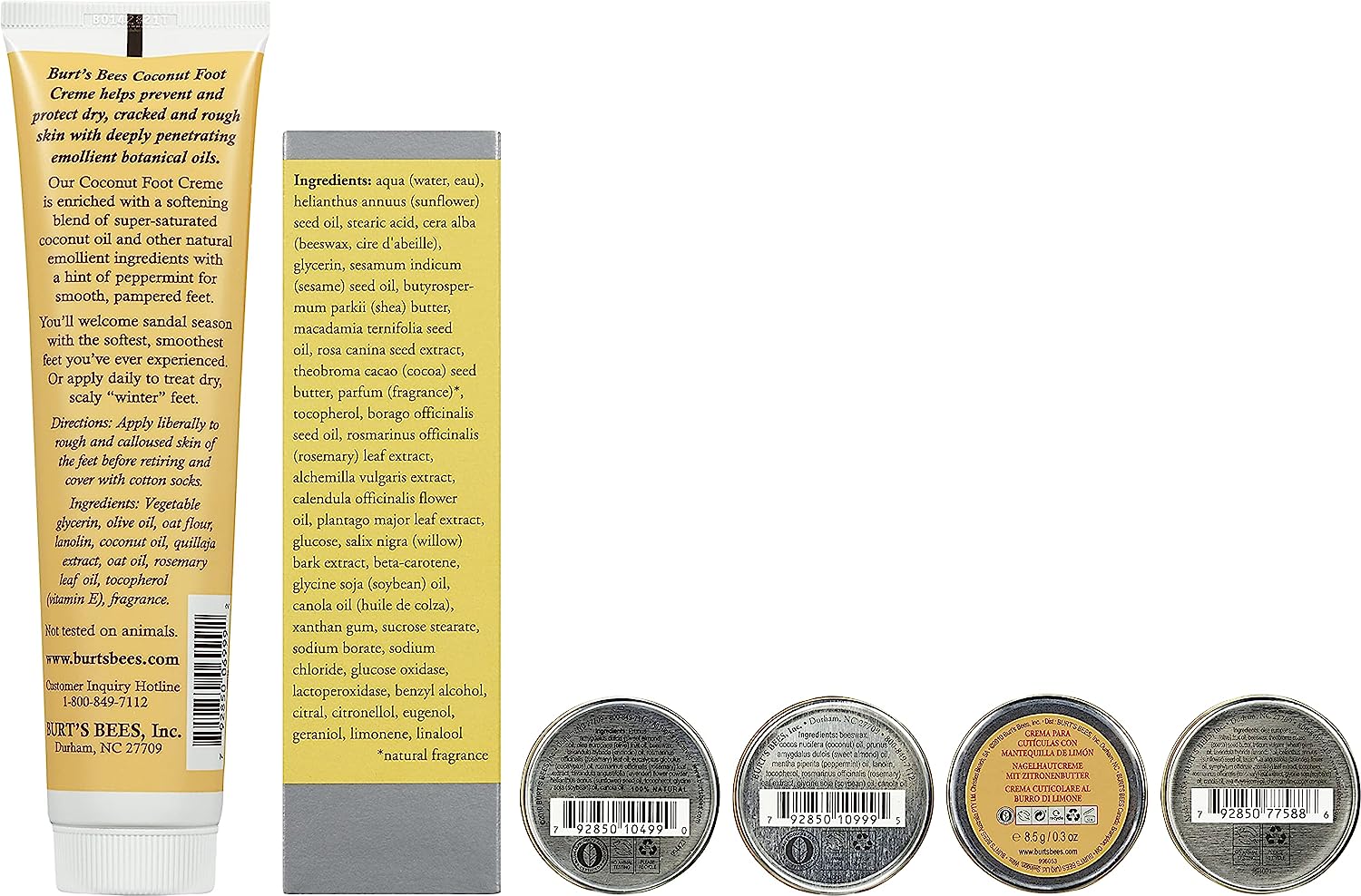 Burt's Bees Easter Basket Stuffers Gifts, 5 Body Care Products, Everyday Essentials Set - Original Beeswax Lip Balm, Deep Cleansing Cream. Hand Salve, Body Lotion & Foot Cream, Travel Size - Image 8